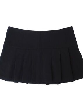 Star City Black Pleated Mini Skirt